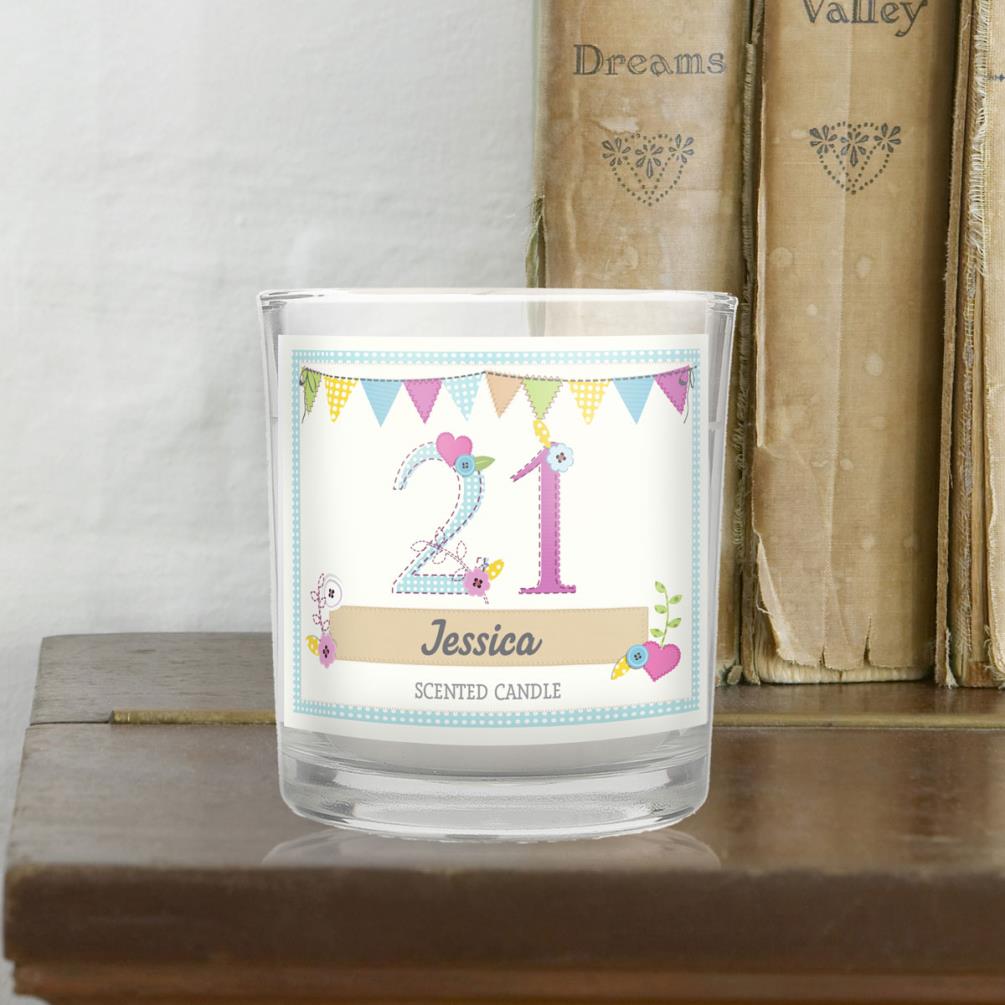 Personalised Birthday Craft Scented Jar Candle Extra Image 1